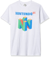 Nintendo Men's N64 Logo T-Shirt, Small, White